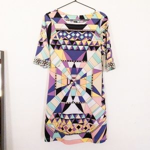 NWOT ADORE pattern quarter sleeve dress